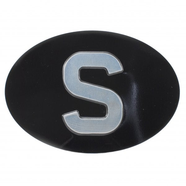 Jepson S (Sweden) Embossed Plate For Classic Car BLACK/SILVER