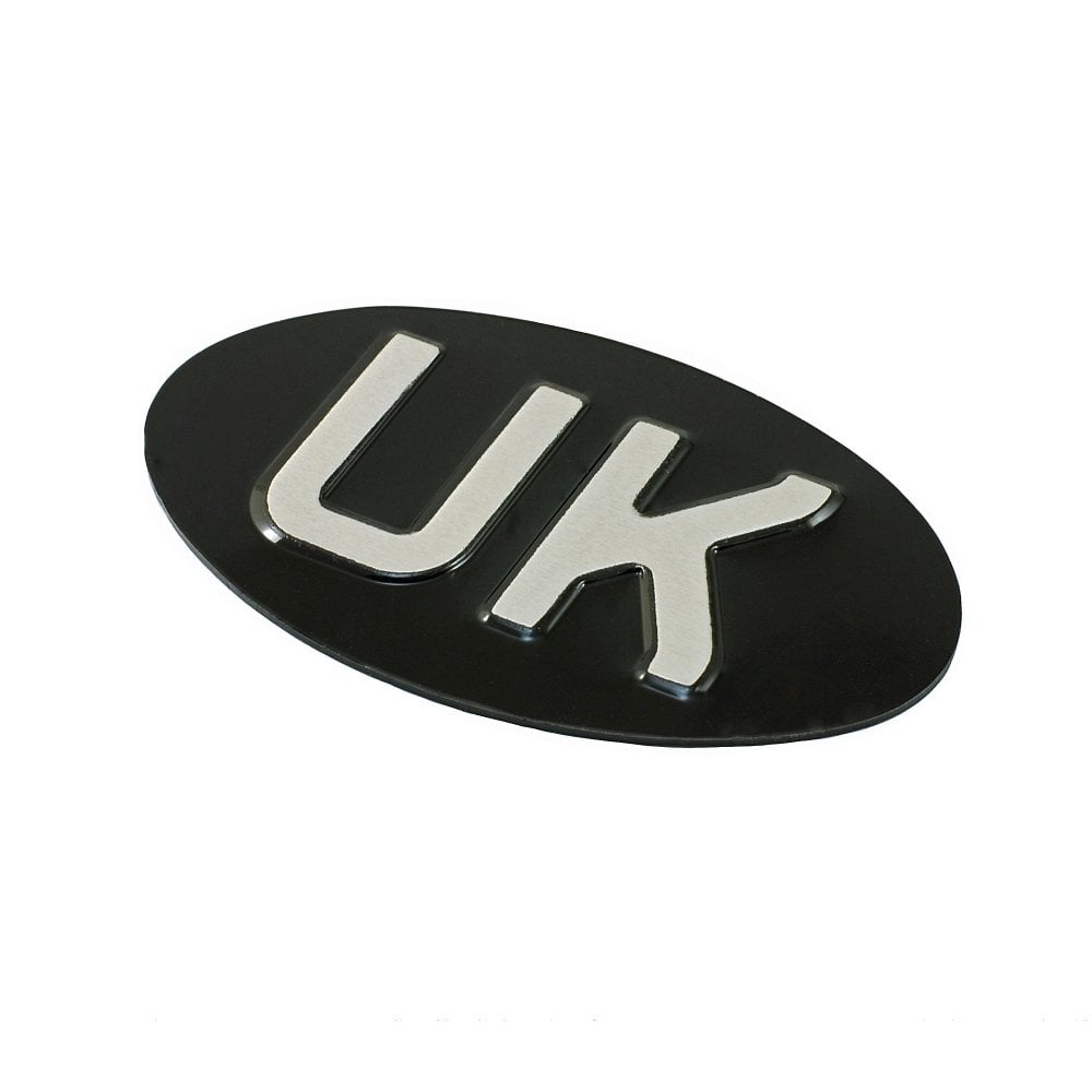 Jepson UK (United Kingdom) Plate For Classic Motorcycle BLACK/SILVER