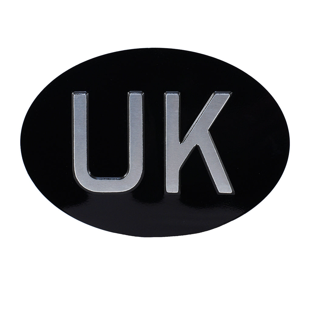 Jepson UK (United Kingdom) Embossed Plate For Classic Car BLACK/SILVER