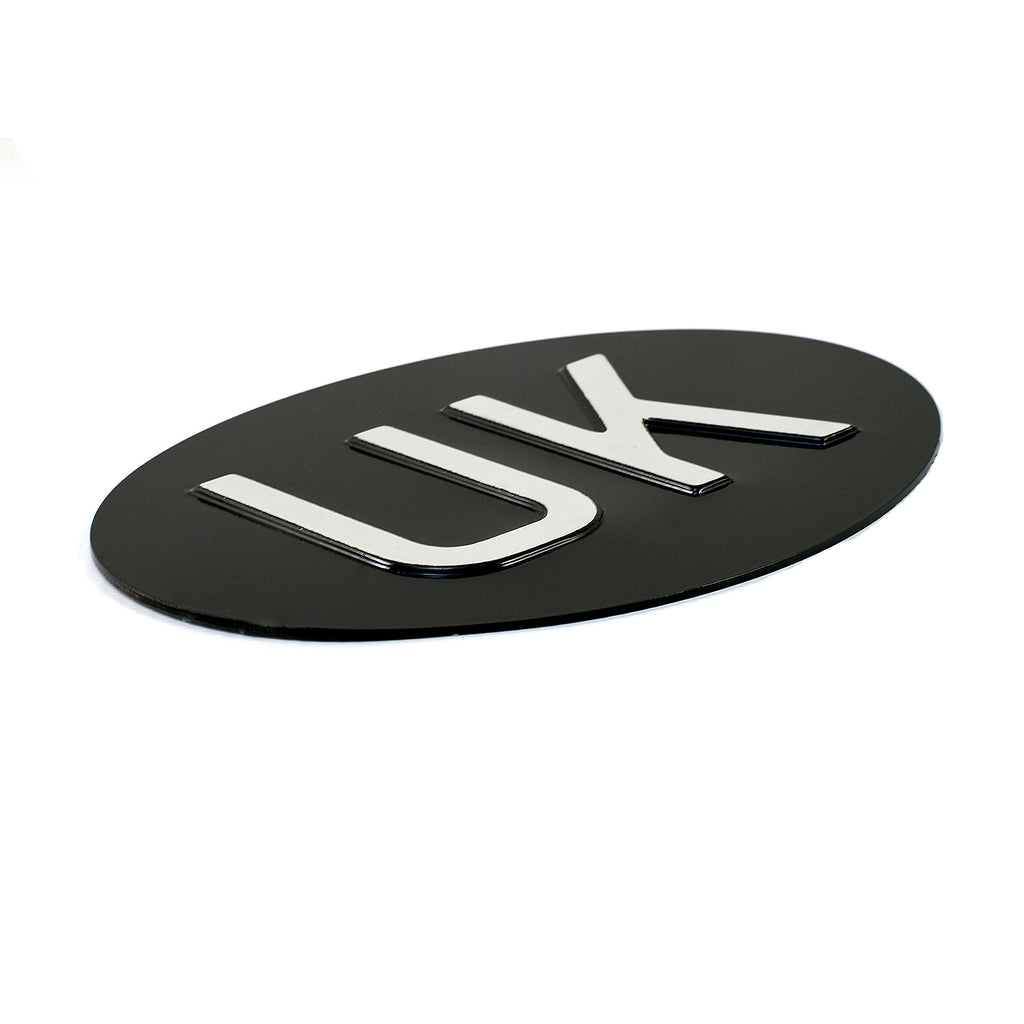 Jepson UK (United Kingdom) Embossed Plate For Classic Car BLACK/SILVER