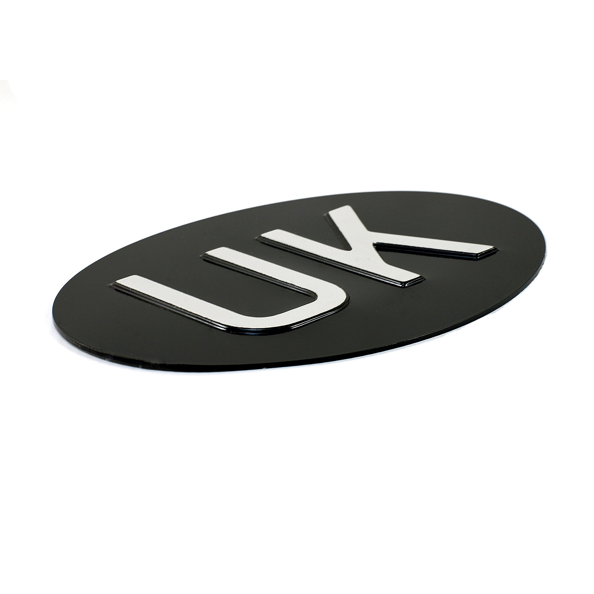 Jepson UK (United Kingdom) Embossed Plate For Classic Car BLACK/SILVER