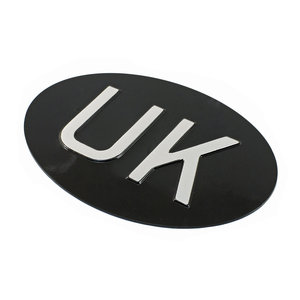 Jepson UK (United Kingdom) Embossed Plate For Classic Car BLACK/SILVER