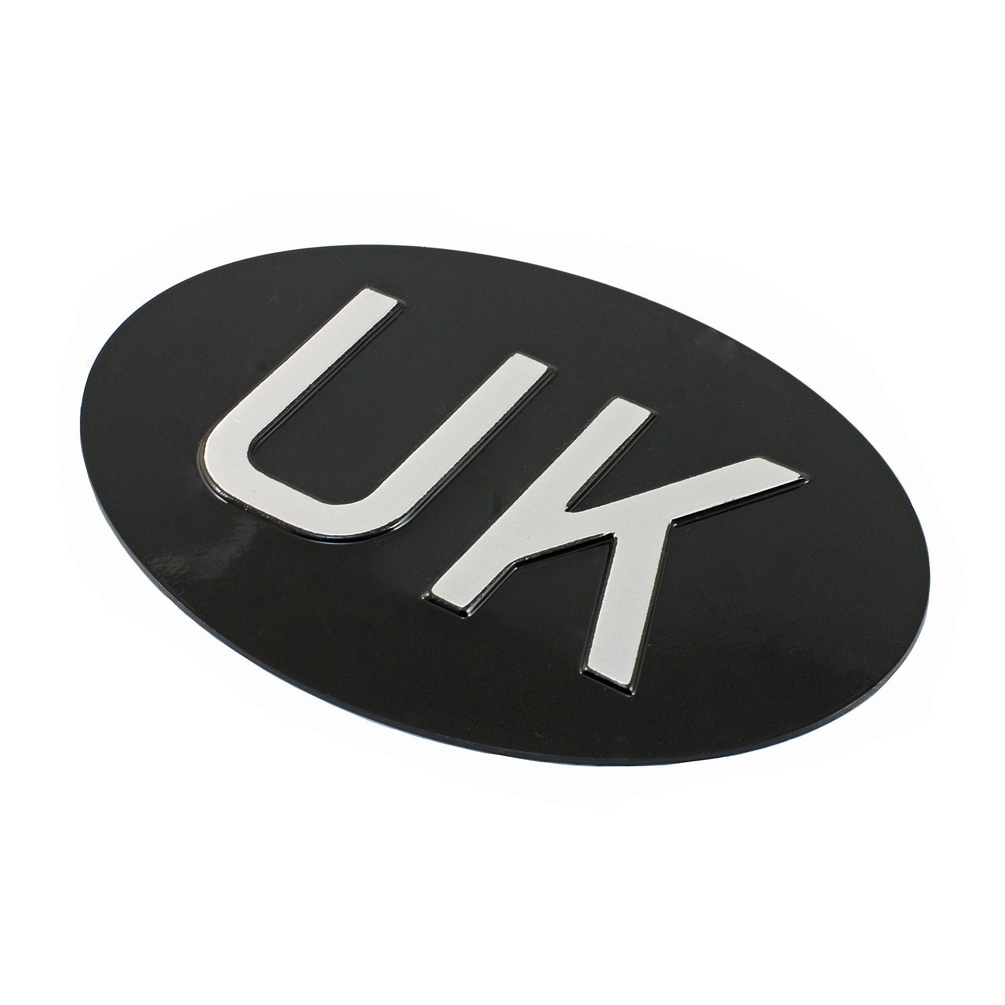 Jepson UK (United Kingdom) Embossed Plate For Classic Car BLACK/SILVER