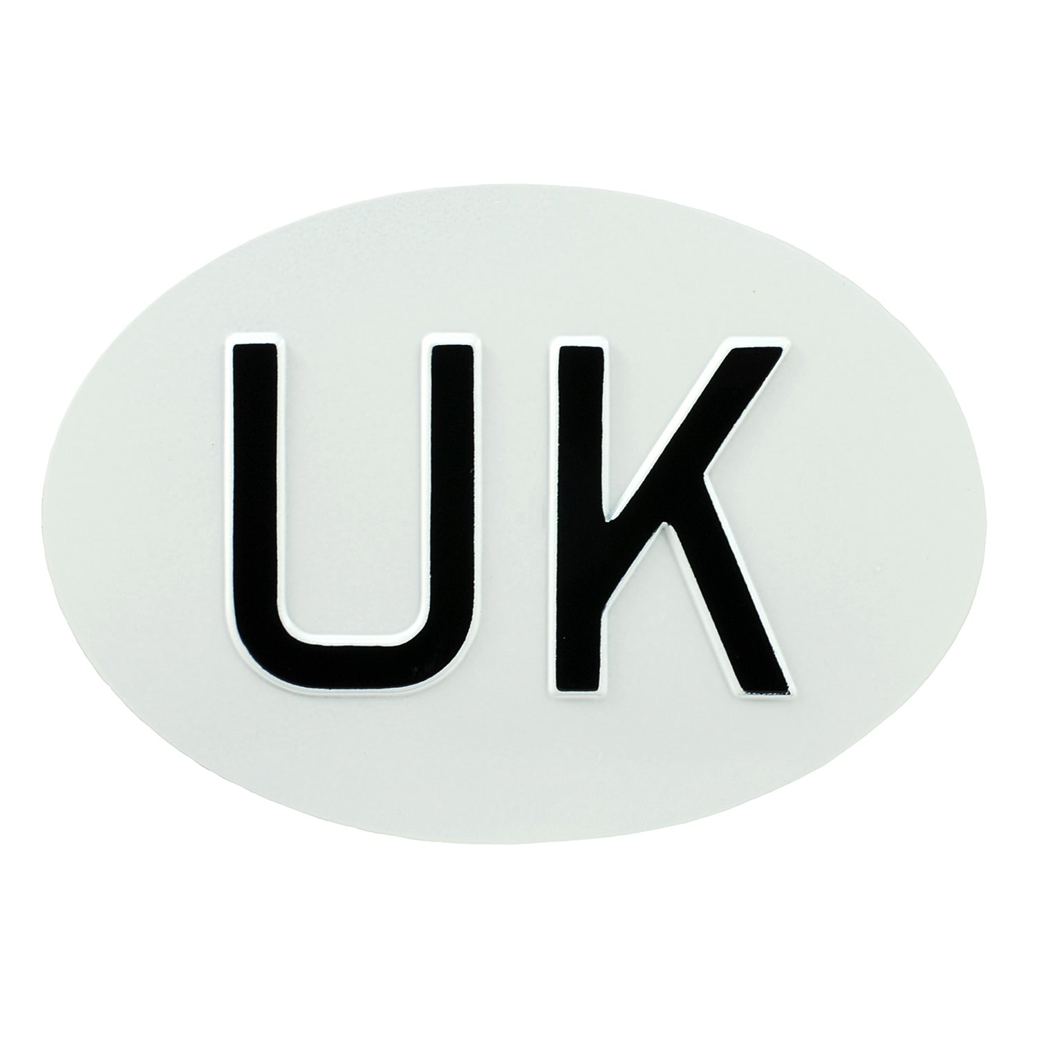 Jepson UK (United Kingdom) Embossed Plate For Classic Car WHITE/BLACK