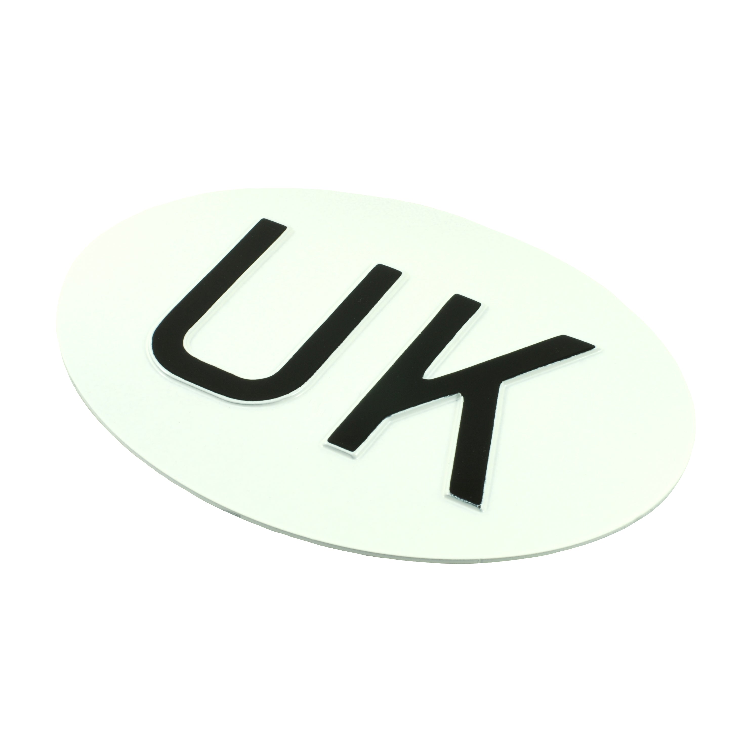 Jepson UK (United Kingdom) Embossed Plate For Classic Car WHITE/BLACK