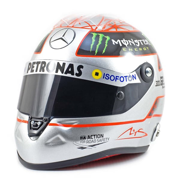 Schuberth 1:2 Mini F1 Helmet Michael Schumacher 300th GP Spa 2012