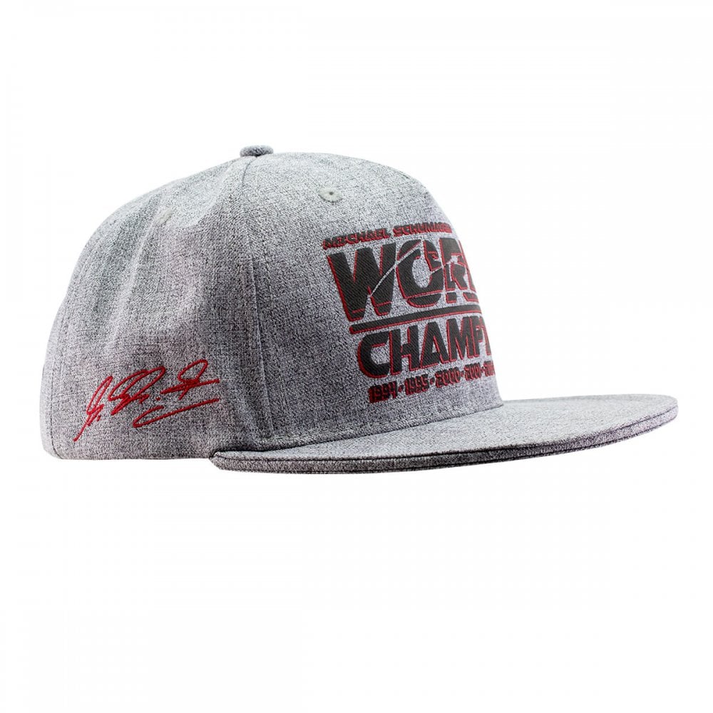 Michael Schumacher Collection World Champion Flat Brim Cap Grey ADULT