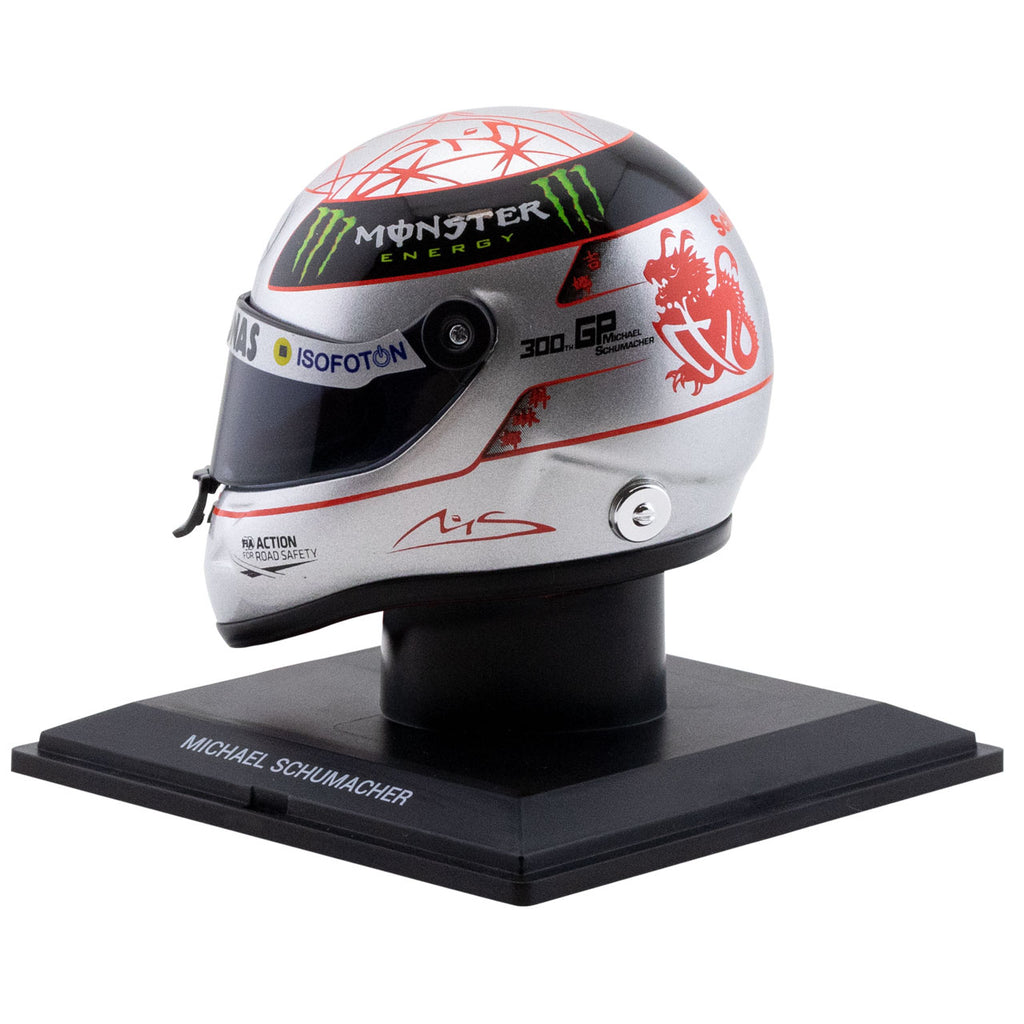Schuberth 1:4 Mini F1 Helmet Michael Schumacher 300th GP Spa 2012