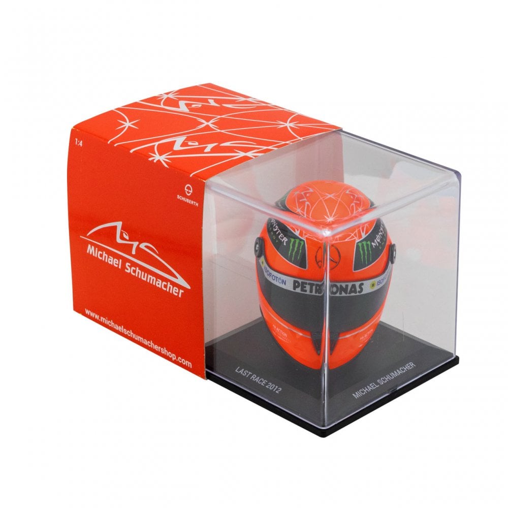 Schuberth 1:4 Mini F1 Helmet Michael Schumacher Red Final Race 2012