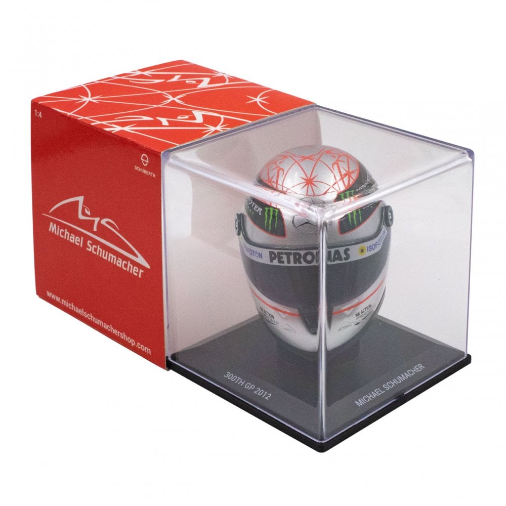 Schuberth 1:4 Mini F1 Helmet Michael Schumacher 300th GP Spa 2012