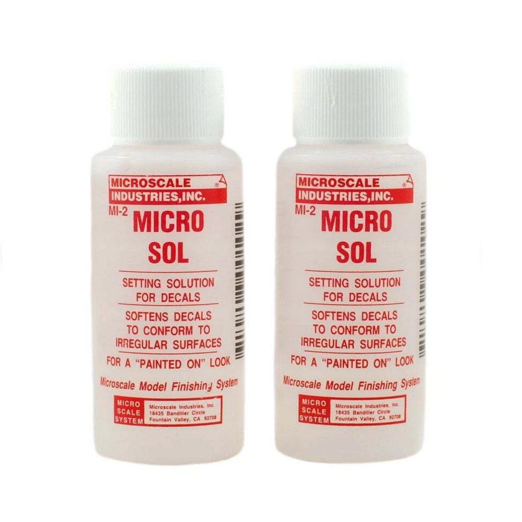 Microscale Industries Micro Sol Decals Solution PACK OF 2