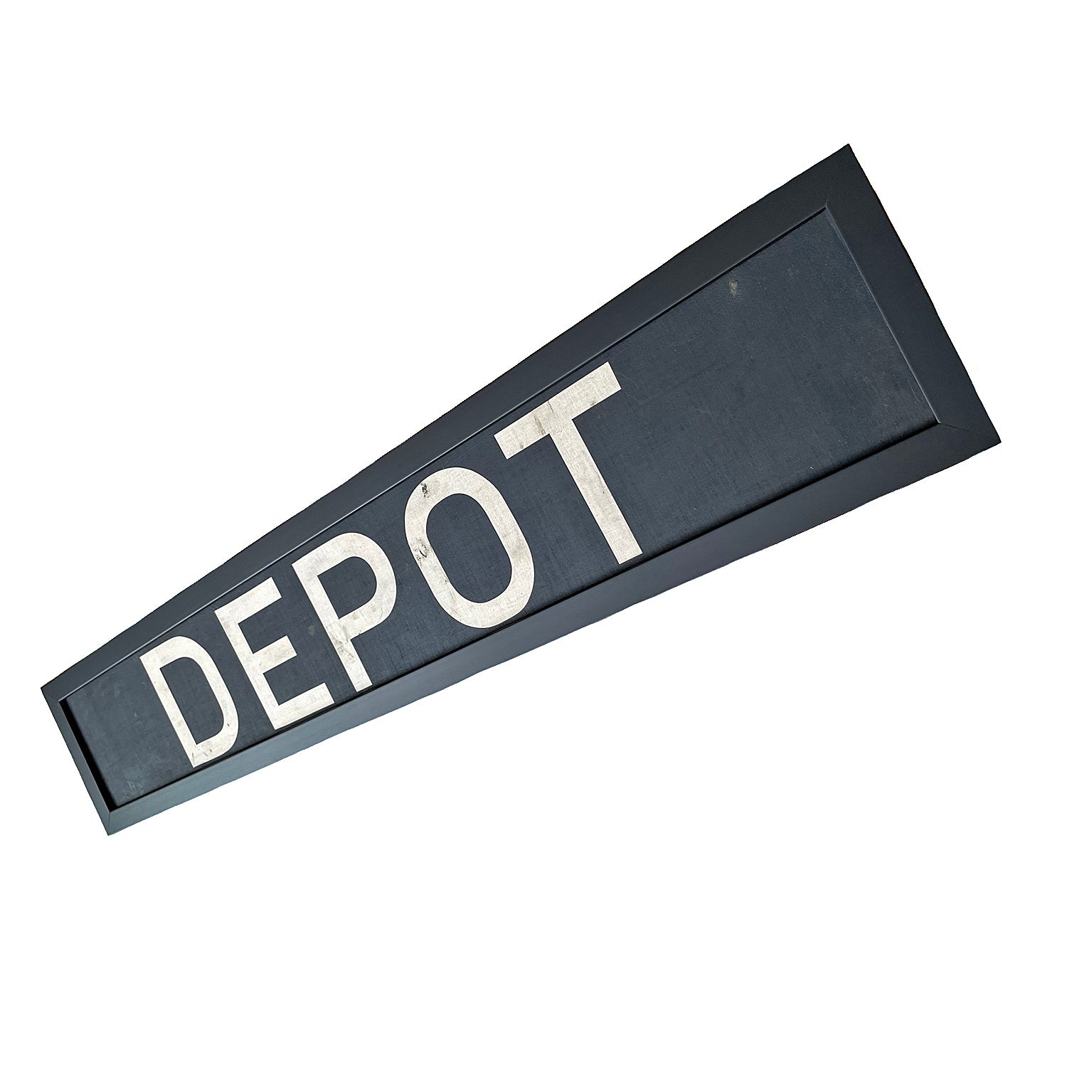 Framed Original Bus Blind DEPOT Destination Sign 1950's