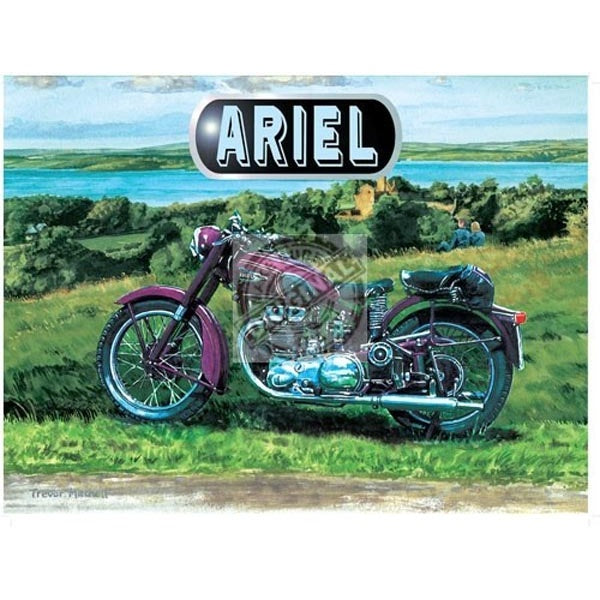 Original Metal Sign Company Wall Sign Ariel Motorcycle 150x200mm