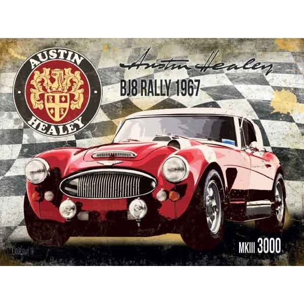 Original Metal Sign Company Wall Sign Austin Healey 3000 Mk3 150x200mm
