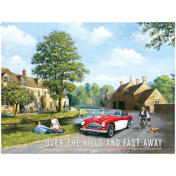 Original Metal Sign Company Wall Sign Austin Healey Hills 150x200mm