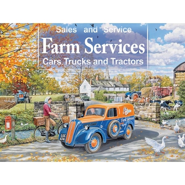 Original Metal Sign Company Wall Sign Farm Services Fordson 150x200mm