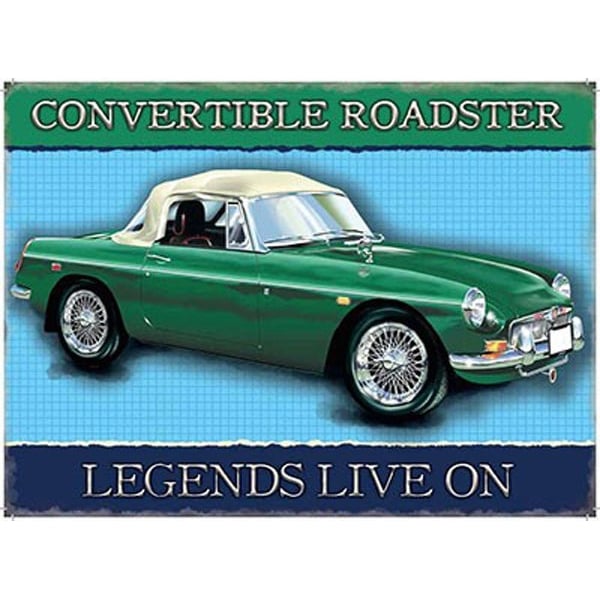Original Metal Sign Company Wall Sign MG Convertible 150x200mm