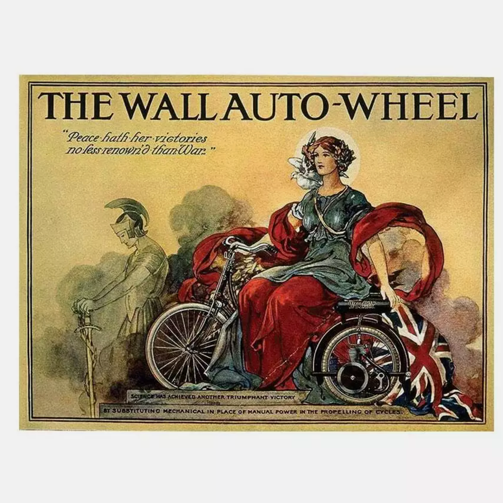 Original Metal Sign Company Wall Sign The Wall Auto-Wheel 150x200mm