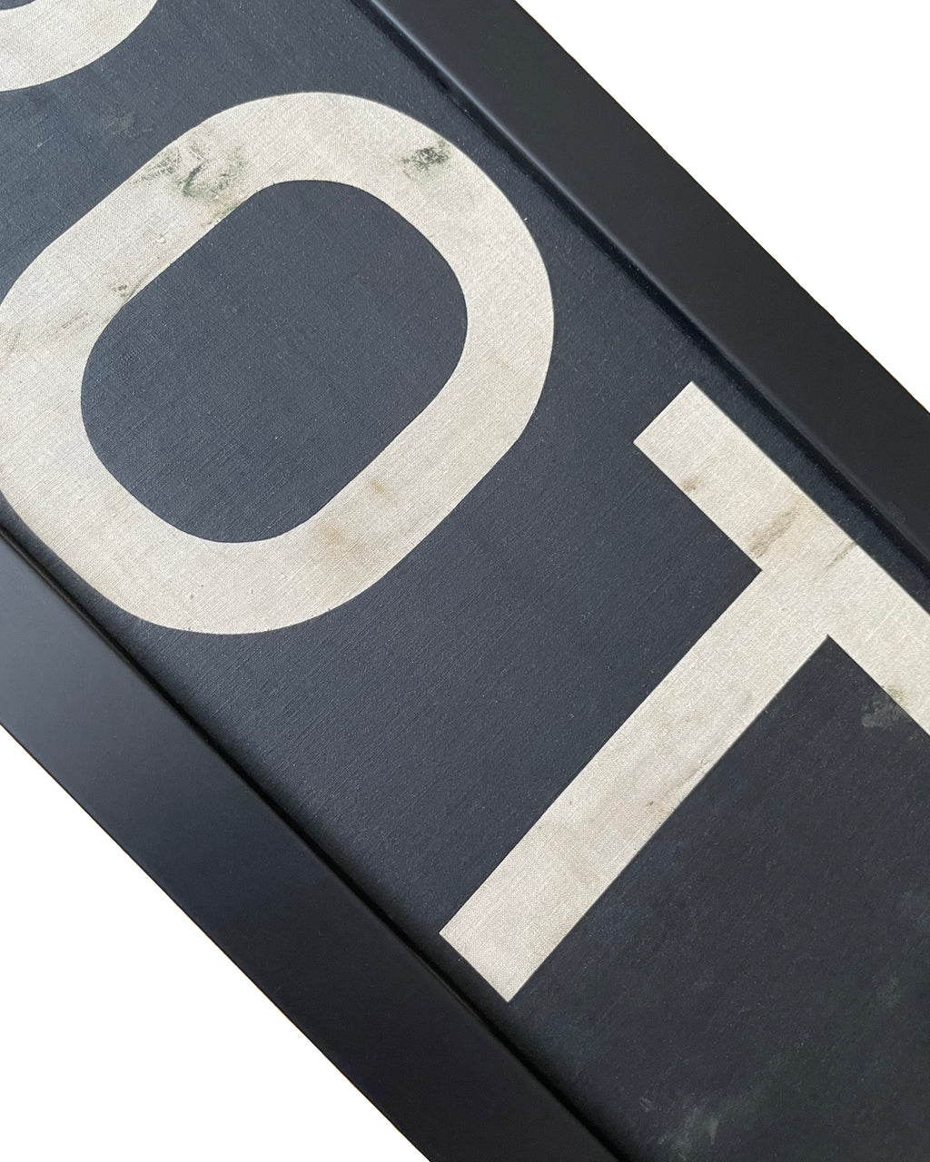 Framed Original Bus Blind DEPOT Destination Sign 1950's