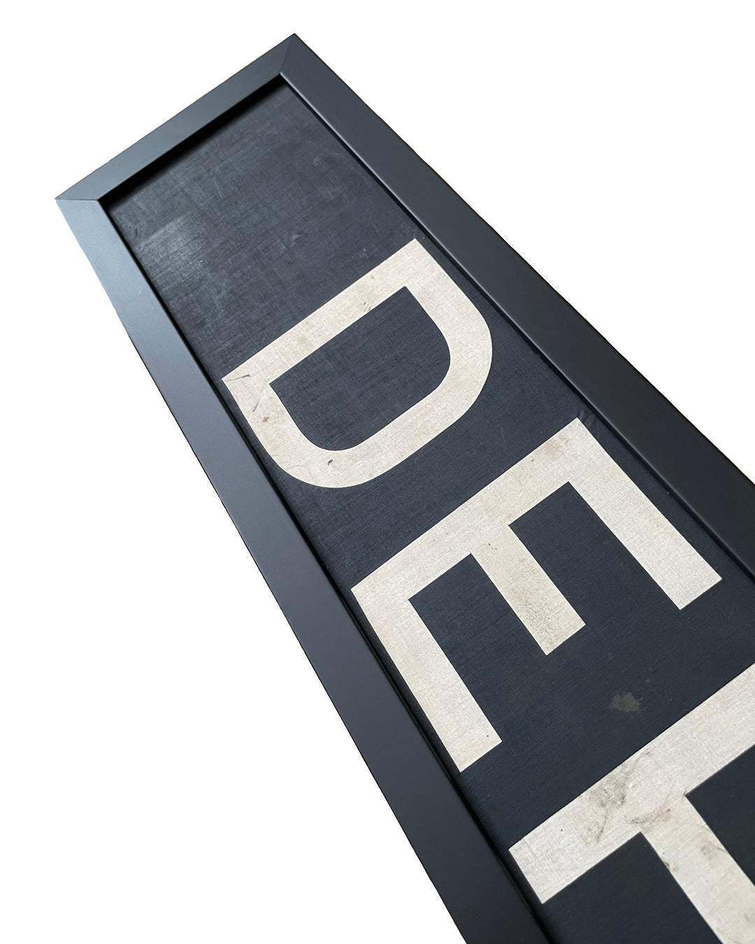 Framed Original Bus Blind DEPOT Destination Sign 1950's