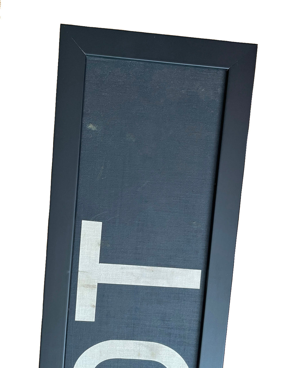 Framed Original Bus Blind DEPOT Destination Sign 1950's