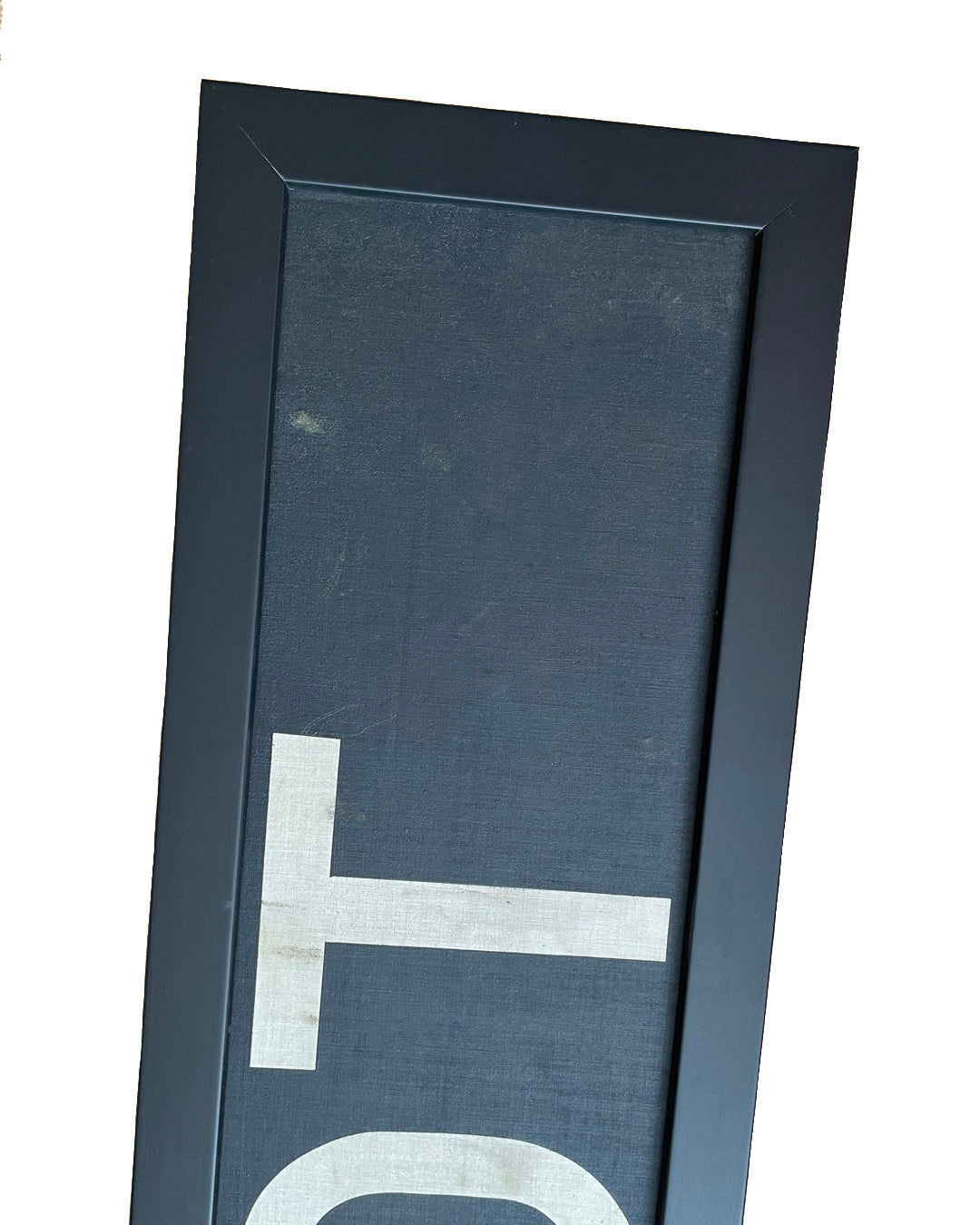 Framed Original Bus Blind DEPOT Destination Sign 1950's