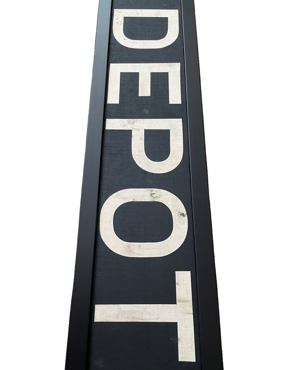 Framed Original Bus Blind DEPOT Destination Sign 1950's