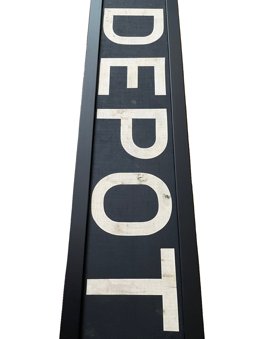 Framed Original Bus Blind DEPOT Destination Sign 1950's