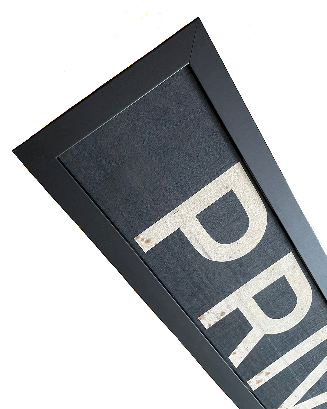 Framed Original Bus Blind PRIVATE Destination Sign 1950's