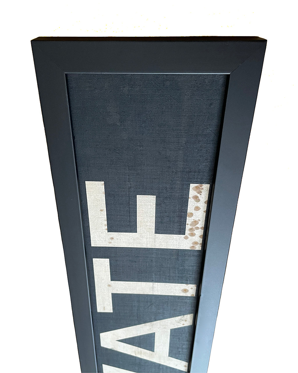 Framed Original Bus Blind PRIVATE Destination Sign 1950's