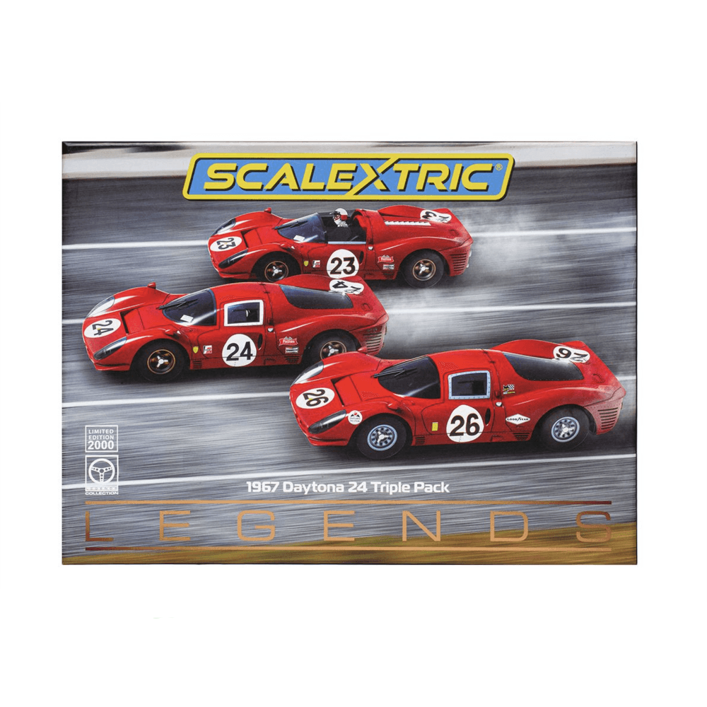 Scalextric 1:32 Slot Cars Ferrari Daytona 24 1967 Triple Pack