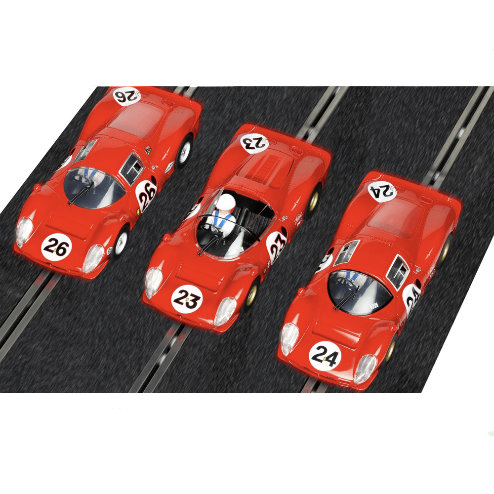 Scalextric 1:32 Slot Cars Ferrari Daytona 24 1967 Triple Pack