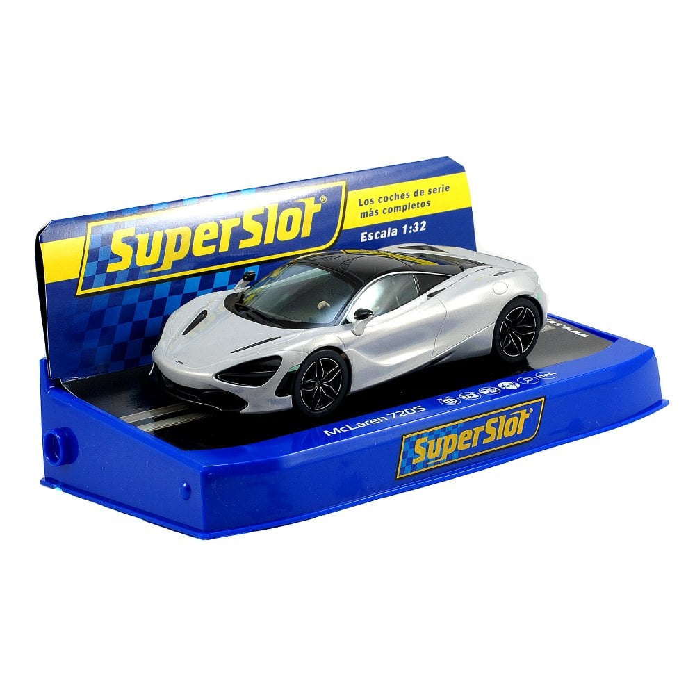Scalextric 1:32 Slot Car McLaren 720S Glazier White SUPERSLOT